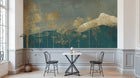 Design A0079 — Papier peint Palmier Tropical Doré Luxe - Collection 1 — Novomur