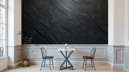 Design A0172 — Papier peint Marbre Noir et Or Luxe - Collection 1 — Novomur