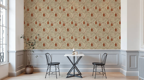 Design A0246 — Papier peint Floral Vintage Baroque — motif petit — Novomur