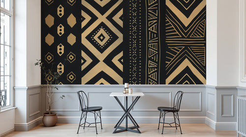 Design A0338 — Papier peint Ethnique Tribal Africain — Novomur