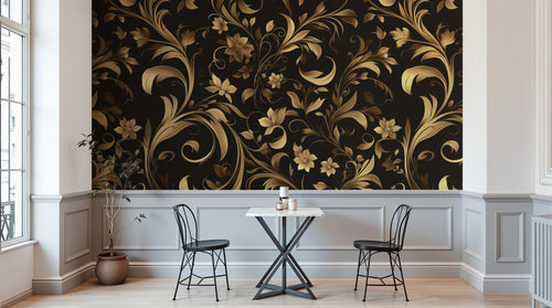 Design A0405 — Papier peint Damassé Classique — Novomur