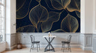 Design A0614 — Papier peint Art Déco Éventails et Or - Collection 1 — Novomur