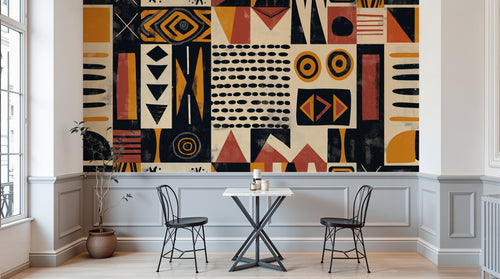 Design A0707 — Papier peint Ethnique Tribal Africain — Novomur