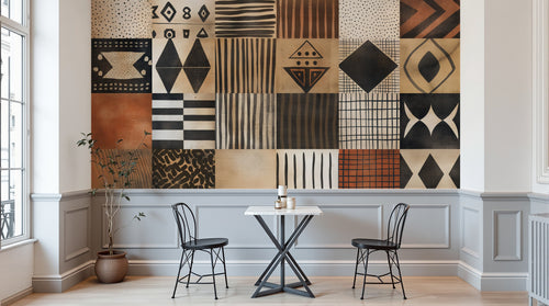 Design A0936 — Papier peint Ethnique Tribal Africain — Novomur