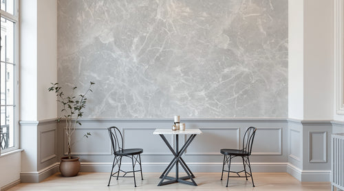 Design C0559 — Papier peint Marbre Blanc Classique - Collection 1 — Novomur