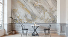 Design D0312 — Papier peint Marbre Blanc Classique - Collection 2 — Novomur