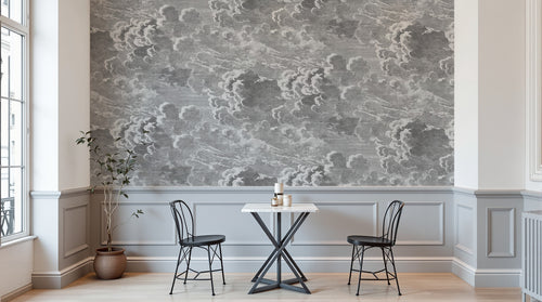 Design D0313 — Papier peint Marbre Blanc Classique - Collection 1 — Novomur