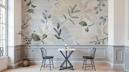 Papier peint Botanique Feuillage - Sur mesure - Design D0694