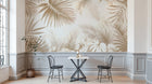 Design F0167 — Papier peint Palmier Tropical Doré Luxe - Collection 1 — Novomur