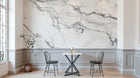 Design SK0271 — Papier peint Marbre Blanc Classique - Collection 2 — Novomur