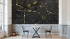 Design SK0428 — Papier peint Marbre Noir et Or Luxe - Collection 2 — Novomur