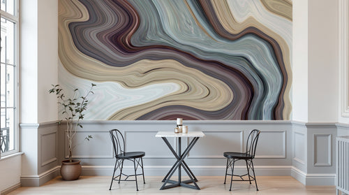 Design SK0757 — Papier peint Marbre Coloré - Collection 3 — Novomur