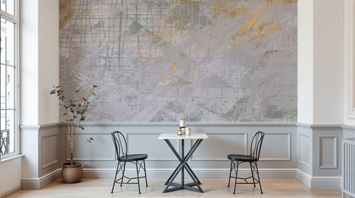 Design SK0860 — Papier peint Marbre Blanc Classique - Collection 1 — Novomur