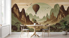 Design A0055 — Papier peint Paysage Montagne Minimaliste - Collection 2 — Novomur