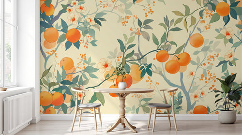 Design A0113 — Papier peint Fruits Agrumes - Collection 2 — Novomur