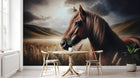 Design A0117 — Papier peint Chevaux — Novomur