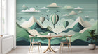 Design A0481 — Papier peint Montgolfières Enfant — Novomur