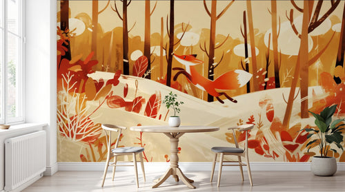 Design A0517 — Papier peint Animaux Forêt — Novomur