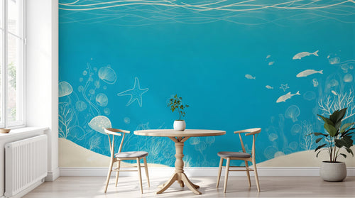 Design A0535 — Papier peint Océan Enfant — Novomur