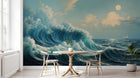 Design A0640 — Papier peint Mont Fuji et Hokusai — Novomur