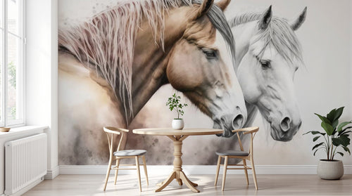 Design A0655 — Papier peint Chevaux — Novomur