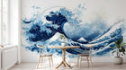 Design A0925 — Papier peint Mont Fuji et Hokusai — Novomur