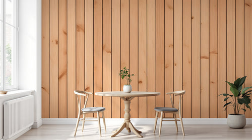 Design D0791 — Papier peint Bois Rustique Blanchi — Novomur