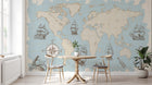 Design E0273 — Papier peint Carte du Monde Enfant — Novomur