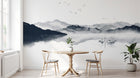 Design E0353 — Papier peint Asie Encre Noire Montagne — Novomur