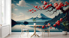 Design F0003 — Papier peint Mont Fuji et Hokusai — Novomur