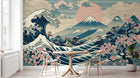 Design F0343 — Papier peint Mont Fuji et Hokusai — Novomur