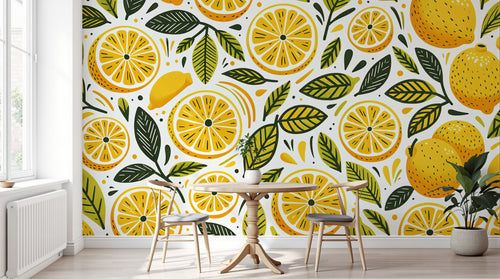 Design F0658 — Papier peint Fruits Agrumes - Collection 1 — Novomur