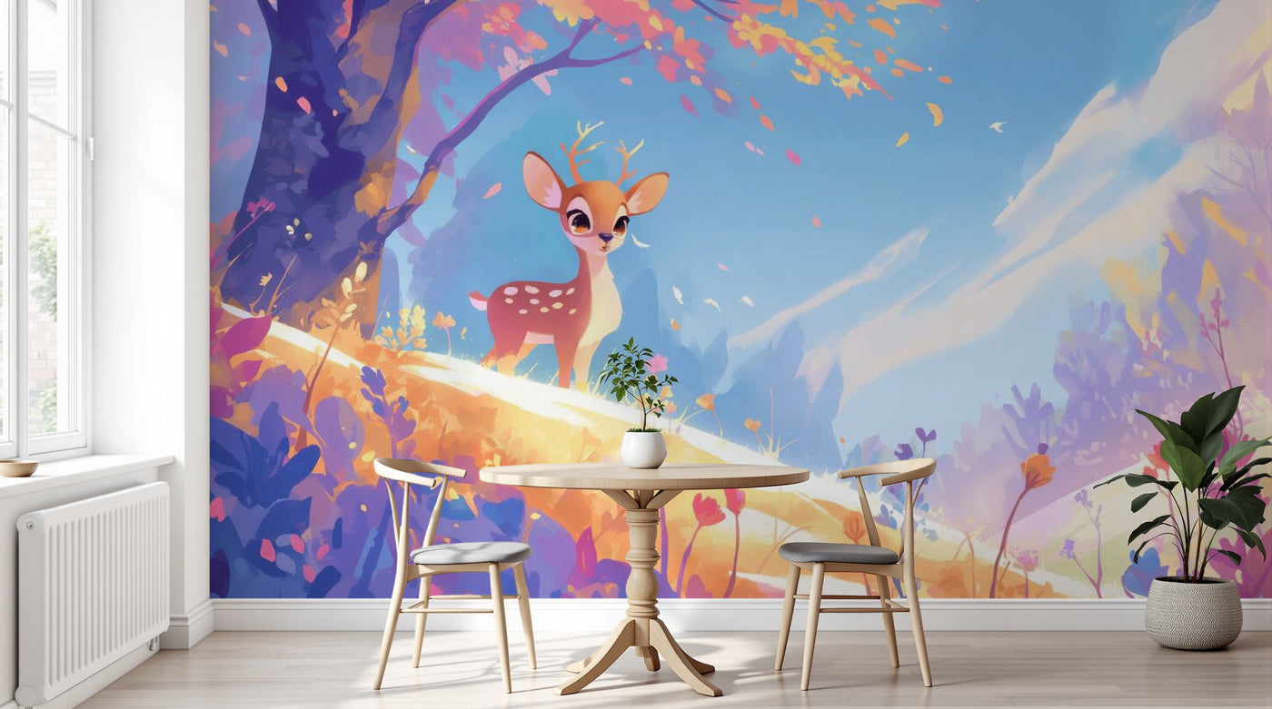 Design F0939 — Papier peint Animaux Forêt — Novomur