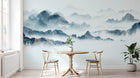 Design SD0807 — Papier peint Asie Encre Bleue — Novomur