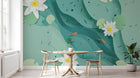 Design SK0002 — Papier peint Asie Encre Bleue — Novomur