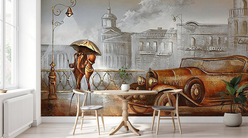 Design SL0229 — Papier peint Avions et Véhicules Enfant — Novomur