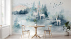 Design SL0343 — Papier peint Forêt Pins et Sapins - Collection 2 — Novomur