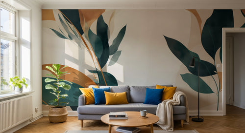 Design A0016 — Papier peint Botanique Feuillage - Collection 1 — Novomur