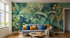 Design A0077 — Papier peint Jungle Tropicale Dense Aquarelle — Novomur
