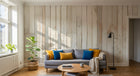 Design A0082 — Papier peint Bois Rustique Blanchi — Novomur