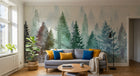 Design A0110 — Papier peint Forêt Pins et Sapins - Collection 2 — Novomur