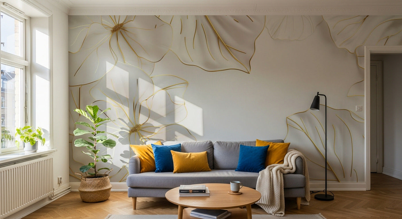 Papier peint Floral - Sur mesure - Design A0159