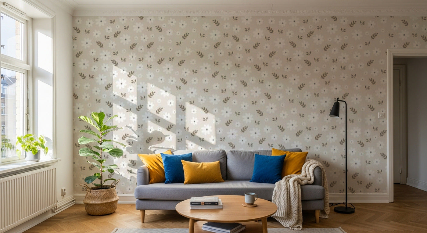 Papier peint Liberty Floral - Sur mesure - Design A0161