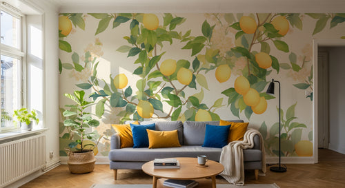 Design A0178 — Papier peint Fruits Agrumes - Collection 1 — Novomur