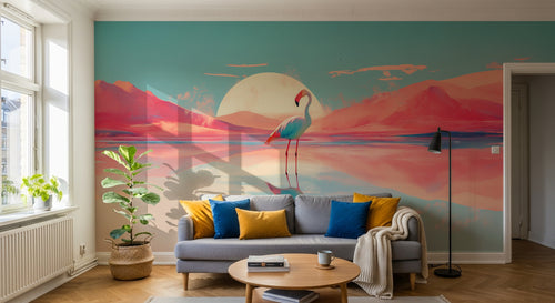 Design A0190 — Papier peint Paysage Montagne Réaliste — Novomur