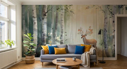 Design A0211 — Papier peint Animaux Forêt — Novomur