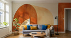 Design A0221 — Papier peint Art Abstrait Bauhaus Beige - Collection 2 — Novomur