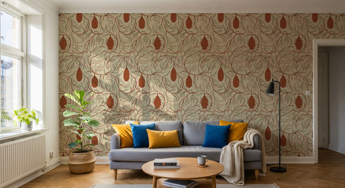 Papier peint Liberty Floral - Sur mesure - Design A0246