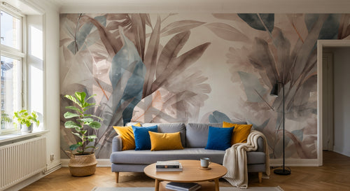 Design A0263 — Papier peint Palmier Tropical Vert - Collection 1 — Novomur
