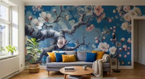 Design A0266 — Papier peint Cerisier en Fleurs — Novomur